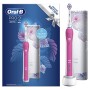 Oral-B Pro 2 2500 Design Edition Spazzolino Elettrico Ricaricabile, 2 Modalità di Spazzolamento, Custodia da Viaggio, Rosa