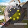 Luci solari da esterno, Jorft 8 Pack 8 LED Lampade a terra impermeabili a energia solare IP66 Illuminazione del paesaggio per pr
