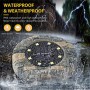 Luci solari da esterno, Jorft 8 Pack 8 LED Lampade a terra impermeabili a energia solare IP66 Illuminazione del paesaggio per pr