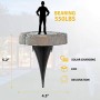 Luci solari da esterno, Jorft 8 Pack 8 LED Lampade a terra impermeabili a energia solare IP66 Illuminazione del paesaggio per pr