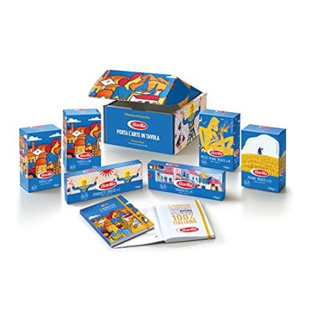 Barilla Box Pasta in Edizione Limitata Manifesto Del Grano Duro con 6 Pack di Pasta Barilla Lunga e Corta da 700 gr Grano 100% I