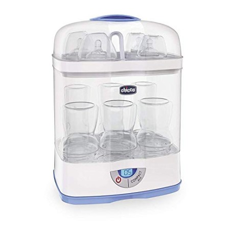 Chicco 00007391000000 Sterilizzatore 3 in 1, Bianco + Chicco 00080711650000 Naturalfeeling Set Regalo, Bimba, Rosa