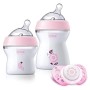 Chicco 00007391000000 Sterilizzatore 3 in 1, Bianco + Chicco 00080711650000 Naturalfeeling Set Regalo, Bimba, Rosa