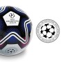 Mondo Mondo-13845 Toys-Pallone da Calcio da Uomo-UEFA Champions League-Size 5-350 Bianco/Nero/Blu-13845, Colore Bianco/Nero/Blu,