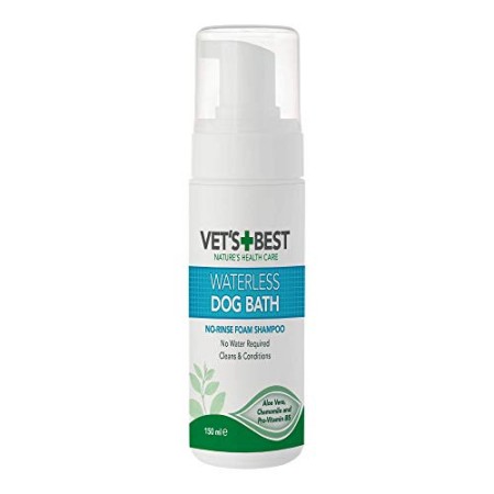 Vet's Best Shampoo a Secco Naturale Senz' Acqua per Cani - 150Ml