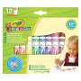 Crayola Mini Kids Pennarelli Super Lavabili A Punta Tonda, Per Asilo E Tempo Libero, 12 Colori & Mini Kids Maxi Pastelli A Cera 