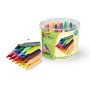 Crayola Mini Kids Pennarelli Super Lavabili A Punta Tonda, Per Asilo E Tempo Libero, 12 Colori & Mini Kids Maxi Pastelli A Cera 