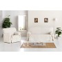 Eysa Bianca - Copridivano con fiocchi in cotone, Beige (Ecru) 2 posti, 140 - 180 cm