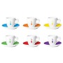 Bialetti Set 6 tazzine caffe'con Tazza e piattino Decoro
