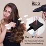 ikoo Paddle X Pops - Mini Spazzola per Capelli da Viaggio Piatta, per Asciugatura Facile e Veloce, Paddle Brush Innovativa per S