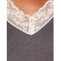 Marchio Amazon - Iris & Lilly negligé in Cotone Donna, Grigio (Grey), S, Label: S