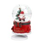 JIAHG - Carillon girevole a 360°, con illuminazione e musica per neonati, ragazzini, bambini, creativi, Babbo Natale, sfera di 