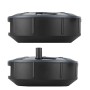 Electraline 49019 Prolunga Elettrica con Avvolgicavo, 3G 1 mm, Lunghezza 4 m, 4 Prese Bivalenti, Spina 16 A, Nero