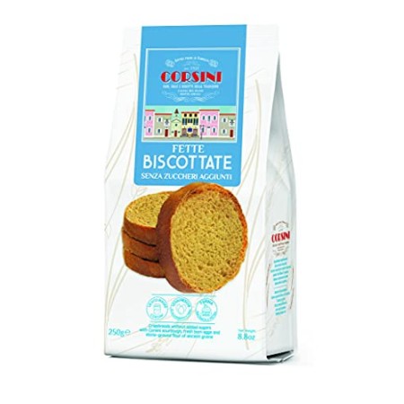 Corsini Fette senza Zucchero Aggiunto 12 Confezioni - 250 g