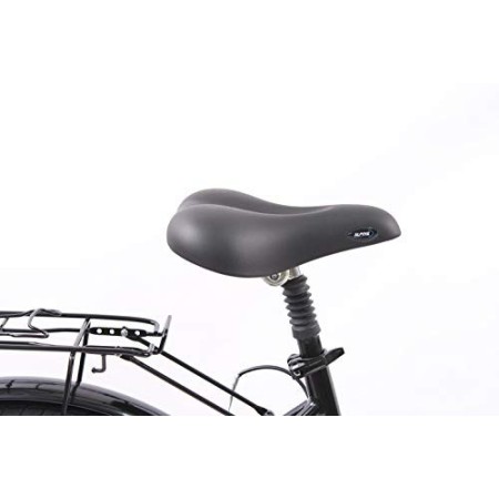 F.lli Schiano Elegance, Bici MONOTUBO Donna, Nero-Bianco, 26''