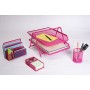 Exerz Premium Mesh Ufficio Set di 4 PZ - Ripiano Portalettere, Portatessere, Supporto Per Block-Notes & Graffette, Ripiani Per F
