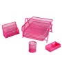 Exerz Premium Mesh Ufficio Set di 4 PZ - Ripiano Portalettere, Portatessere, Supporto Per Block-Notes & Graffette, Ripiani Per F