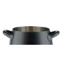 Alessi SG100/20 B Mami Pentola in Acciaio Inossidabile 18/10 con Fondo in Acciaio Magnetico, Nero, ø 20 cm