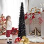 N&T NIETING - Albero di Natale artificiale, pieghevole, 1,5 m, colore: Nero