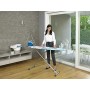 GIMI Ultra Fresco ASSE da Stiro con Copriasse Antibatterico, Misura L, Acciaio, Azzurro, L