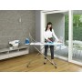 GIMI Ultra Fresco ASSE da Stiro con Copriasse Antibatterico, Misura L, Acciaio, Azzurro, L