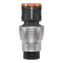 Gardena 18254-20 Premium Raccordo da 19 mm 3/4" Acquastop, Alto Potere di Ritenuta del Tubo, Antigelo, Confezionato