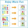 Puzzle Bambini Costruzioni Giocattoli 180 Pezzi con Cacciavite Giochi Creativi Educativi Montessori Infanzia Regalo per Bambini 