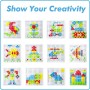 Puzzle Bambini Costruzioni Giocattoli 180 Pezzi con Cacciavite Giochi Creativi Educativi Montessori Infanzia Regalo per Bambini 