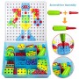 Puzzle Bambini Costruzioni Giocattoli 180 Pezzi con Cacciavite Giochi Creativi Educativi Montessori Infanzia Regalo per Bambini 
