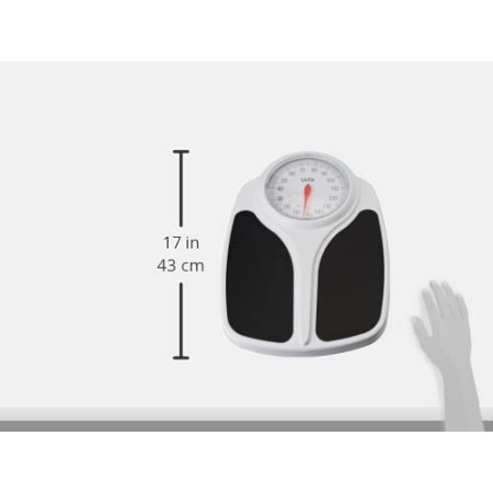 Laica PS2014 Bilancia Pesapersone Meccanica, Display Extra Large, Multicolore 45.5 x 32 x 8.8 cm