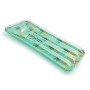 Legami - Materassino Gonfiabile Pineapple con Cuscino e Glitter, per Mare, Spiaggia, Piscina, Misure: 80x180cm, Materiale: PVC, 