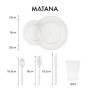 600 Pezzi| Set da Stoviglie Monouso in Plastica Glitter Argento - 100 Piatti Usa e Getta, 100 Piatti da Dessert, 100 Bicchieri, 