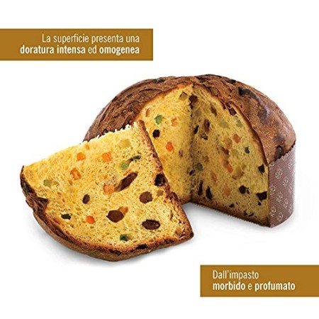 Panettone Antico di Fraccaro Spumadoro - Dolce Natalizio, Prodotto Dolciario da Forno a Lievitazione Naturale, Made in Italy –