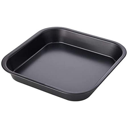 Guardini Gardenia, Stampo Quadro 21x21cm, Acciaio con rivestimento antiaderente, Colore nero