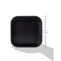 Guardini Gardenia, Stampo Quadro 21x21cm, Acciaio con rivestimento antiaderente, Colore nero