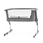 Kinderkraft Culla Neonato UNO, Lettino da Campeggio, Co-Sleeping, Leggero, Stabile, Regolabile, Accessori, Grigio