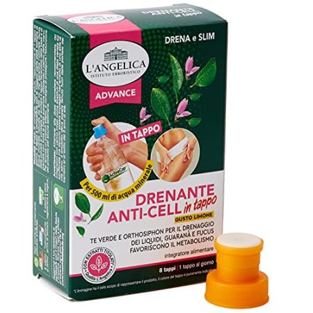 L'Angelica, Integratore Drenante Anticellulite 24 Ore con The Verde e Guaranà, Contrasta la Ritenzione Idrica e gli Inestetismi
