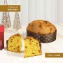 Panettone artigianale con Fichi bianchi del Cilento DOP canditi e noci italiane di Fraccaro Spumadoro, dolce natalizio Made in I