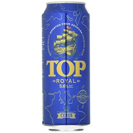 Ceres Top Royal - Birra Chiara - Pilsner Premium a Bassa Fermentazione - Cartone 24 Lattine da 50 cl