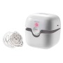 Nuby Sterilizzatore Uv Portatile, con Succhietto In Tritan a Goccia 0-6 Mesi Incluso - Elimina Il 99% di Germi e Batteri, Bianco