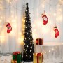 N&T NIETING - Albero di Natale artificiale, pieghevole, 1,5 m, colore: Nero