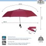 BOLERO OMBRELLI - Ombrello Portatile Mini Pieghevole Antivento Automatico di alta qualità - apertura Automatica - Windproof - T