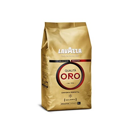 Lavazza Caffè in Grani per Macchina Espresso Qualità Oro - Confezione da 1 Kg
