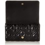 Love Moschino PORTAF.Quilted Nappa PU, Portafogli Donna, Nero, Normale