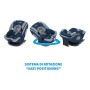Foppapedretti Iturn duoFIX Seggiolino Auto Girevole 360°, Gruppo 0+/1/2/3 (0-36 kg), per bambini dalla Nascita a 12 Anni, Sky
