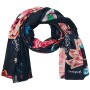 Desigual Foul_Indi Chintz Patch Sciarpa di Moda, Black, U Donna