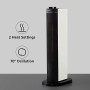 AmazonBasics - Stufetta elettrica oscillante a torre, 2 impostazioni di calore, 2000 W