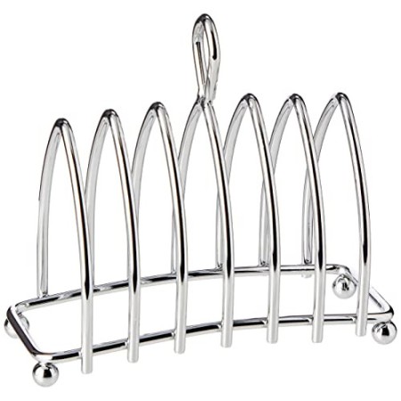 KitchenCraft KCTOAST Portatoast, Acciaio, Argento