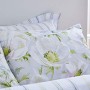 Bianca Arctic Poppy - Set copripiumino per letto king size, colore: Bianco/Verde
