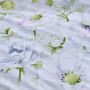 Bianca Arctic Poppy - Set copripiumino per letto king size, colore: Bianco/Verde